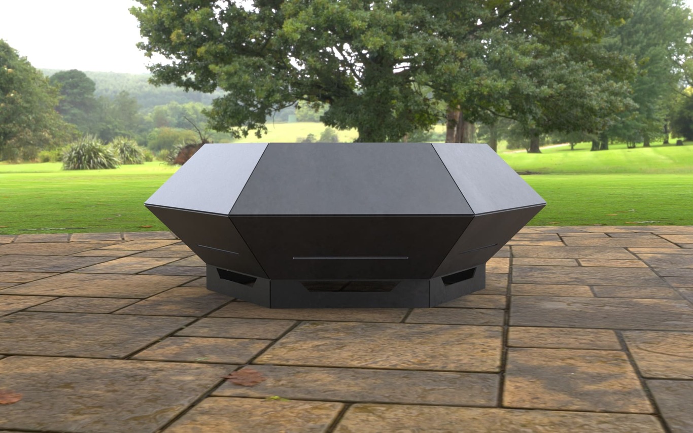 Hexagon Fire Pit V3. DXF, SVG files for laser, plasma cutting. Фото 4