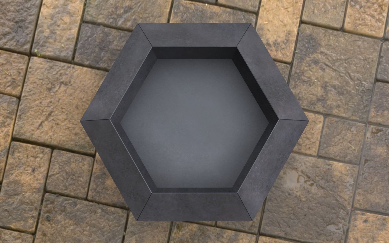 Hexagon Fire Pit V3. DXF, SVG files for laser, plasma cutting. Фото 7