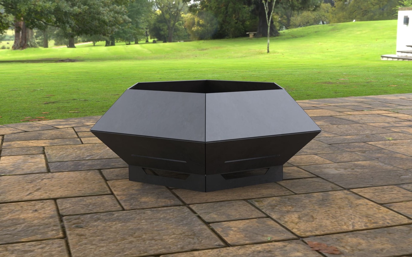 Hexagon Fire Pit V3. DXF, SVG files for laser, plasma cutting. Фото 5