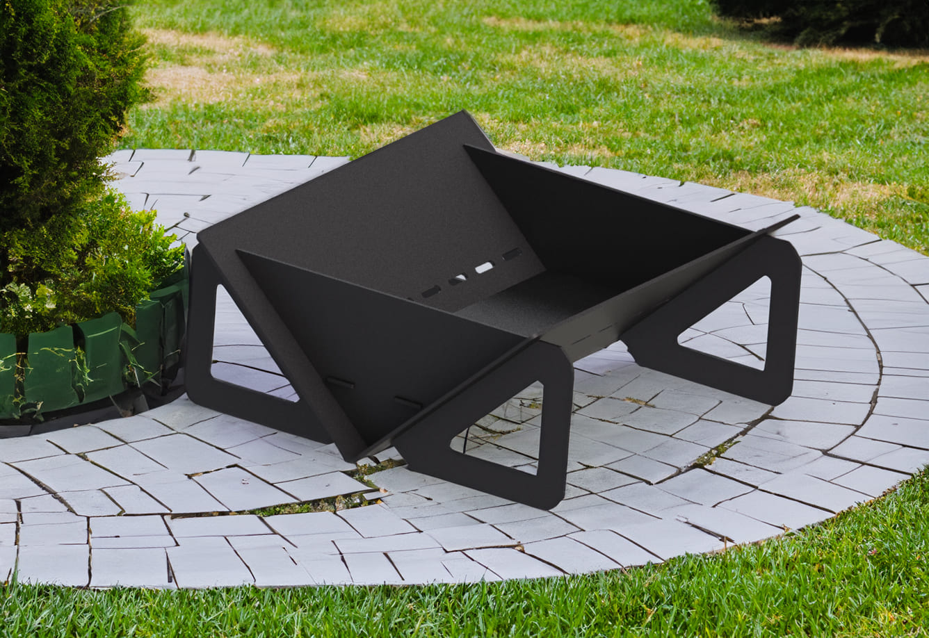 Quadro Light 23" Fire Pit. DXF files for laser, plasma cutting. Фото 3