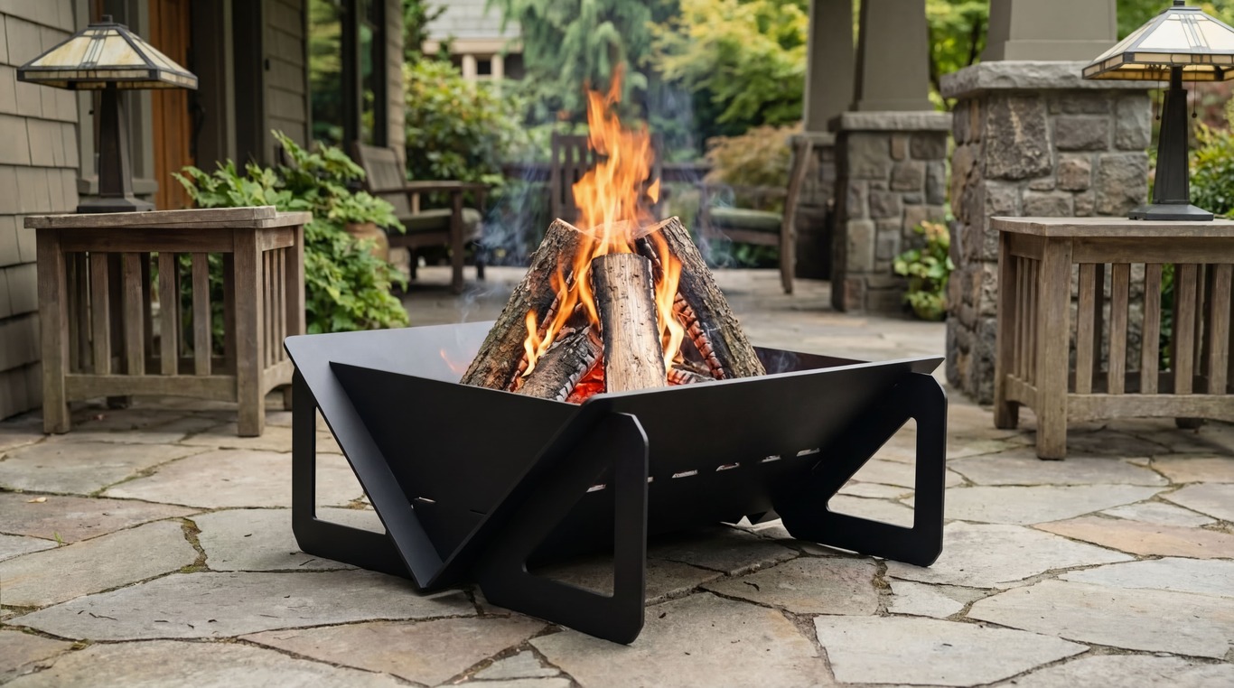 Quadro Light 23" Fire Pit. DXF files for laser, plasma cutting. Фото 2