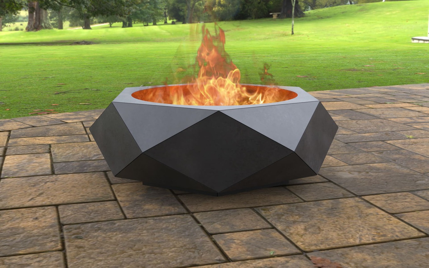 Volumetric Hexagon Fire Pit. DXF, SVG files for laser, plasma cutting. Фото 3