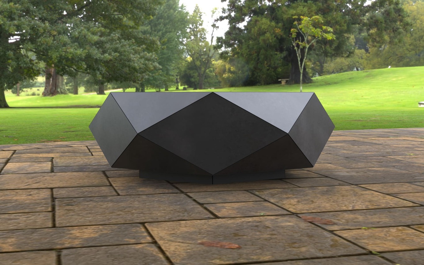 Volumetric Hexagon Fire Pit. DXF, SVG files for laser, plasma cutting. Фото 5