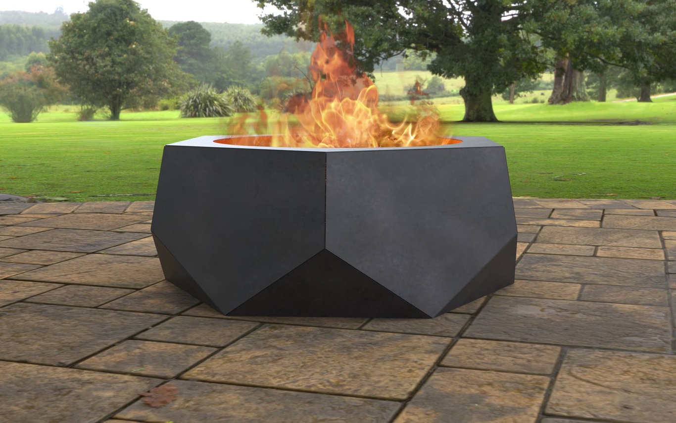 Volumetric Hexagon Fire Pit V2. DXF, SVG files for laser, plasma cutting. Фото 4