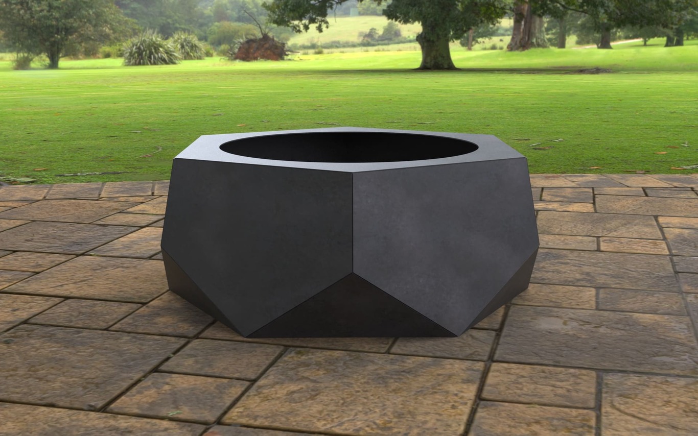 Volumetric Hexagon Fire Pit V2. DXF, SVG files for laser, plasma cutting. Фото 6