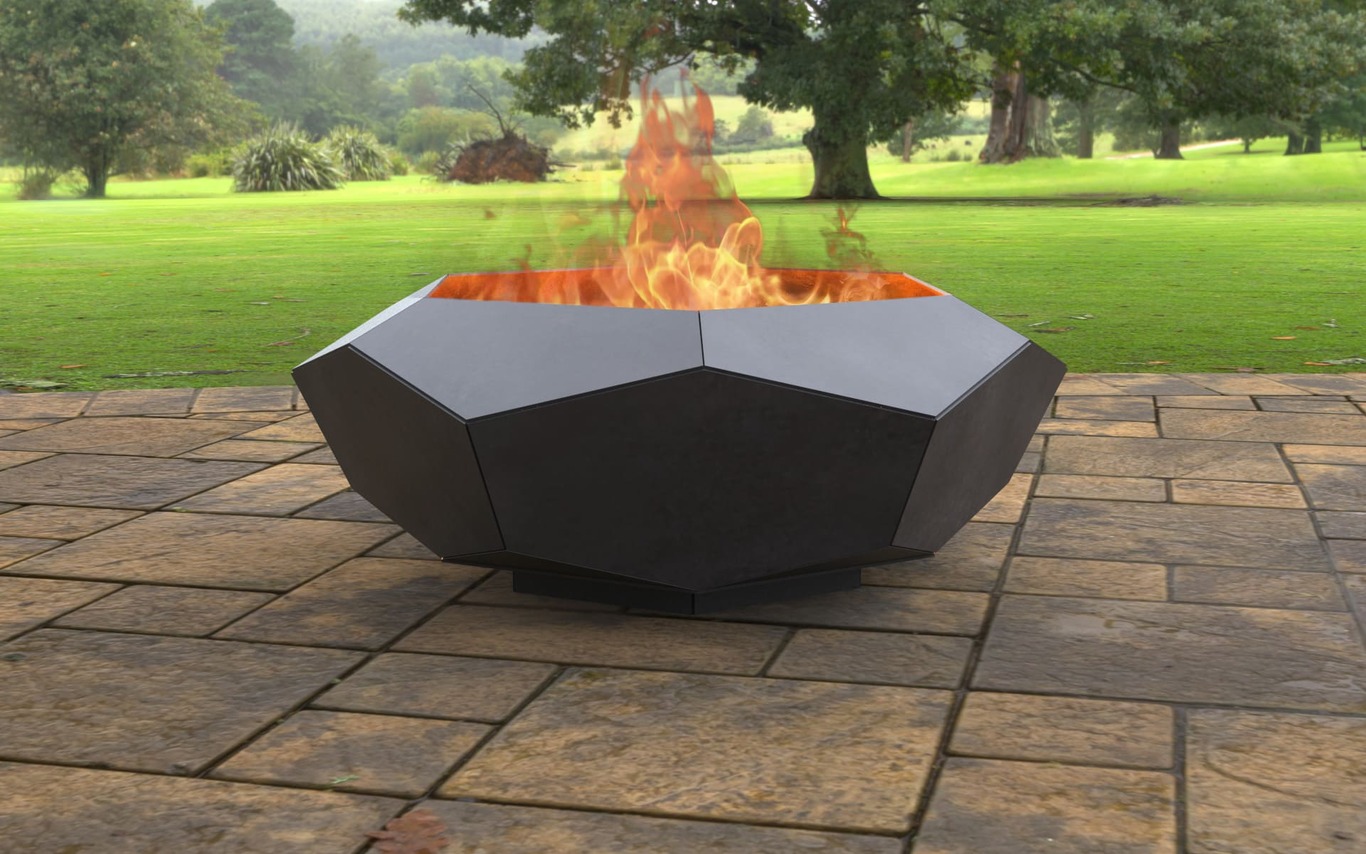 Volumetric Hexagon Fire Pit V3. DXF, SVG files for laser, plasma cutting. Фото 3