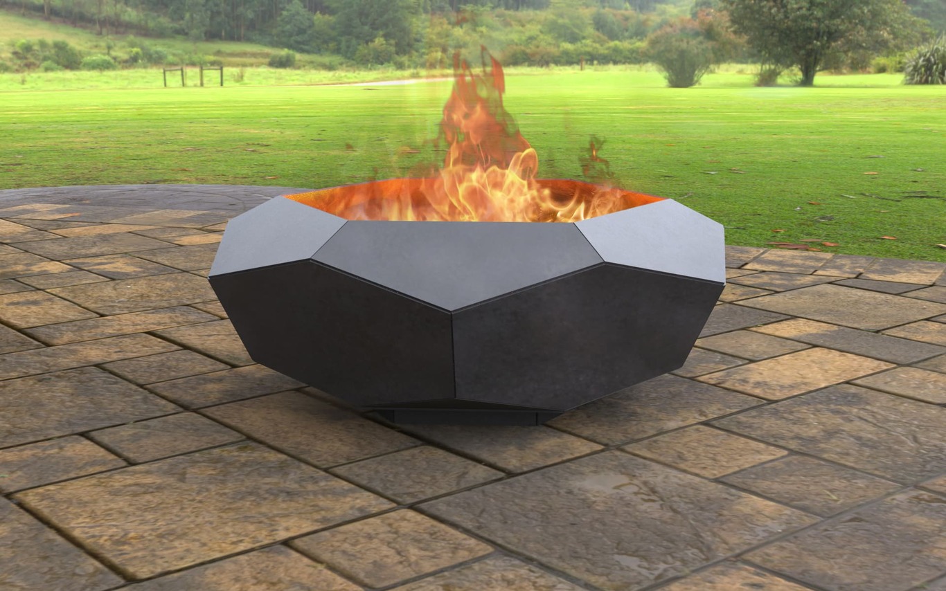 Volumetric Hexagon Fire Pit V3. DXF, SVG files for laser, plasma cutting. Фото 2