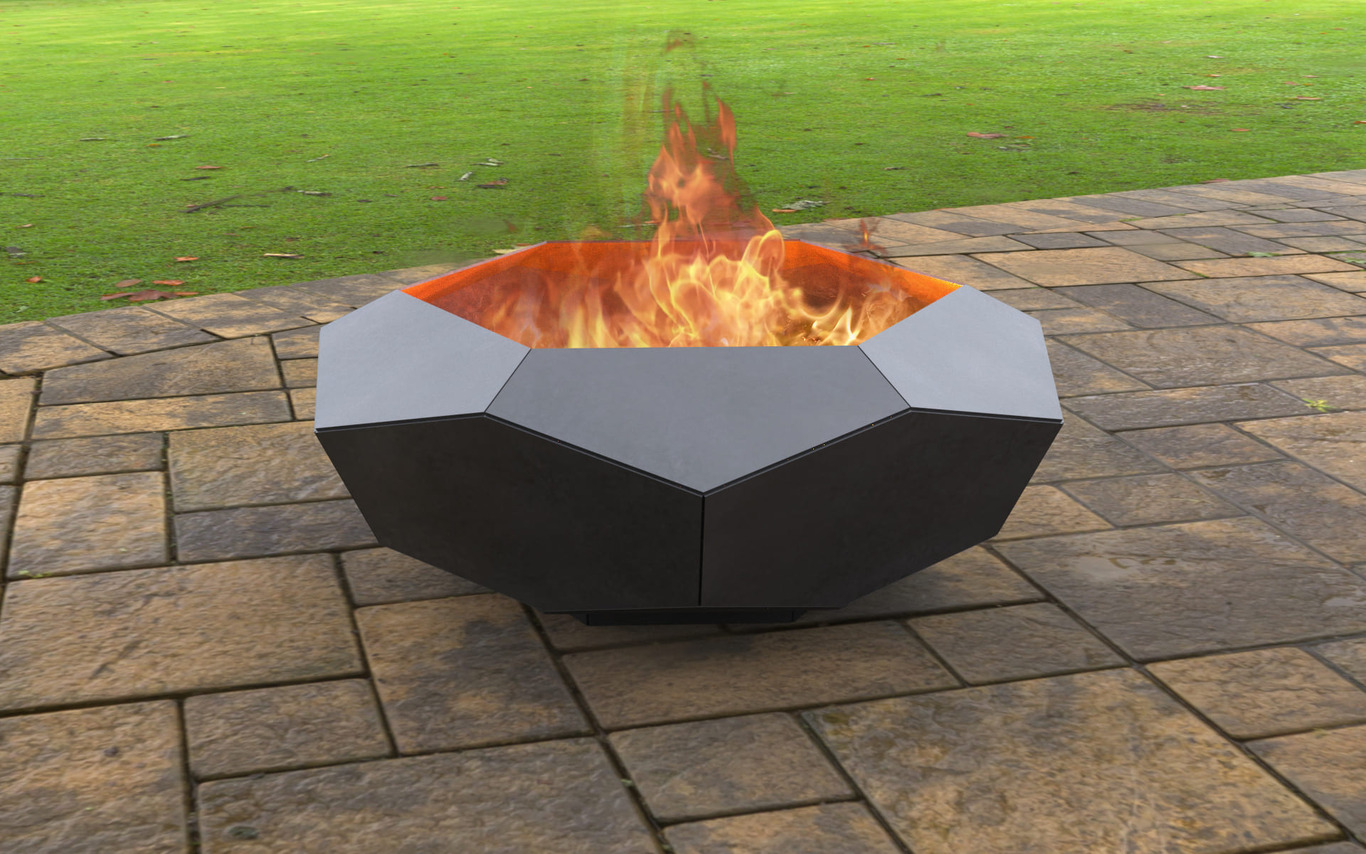 Volumetric Hexagon Fire Pit V3. DXF, SVG files for laser, plasma cutting. Фото 4