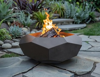 Volumetric Hexagon Fire Pit V3. DXF, SVG files for laser, plasma cutting