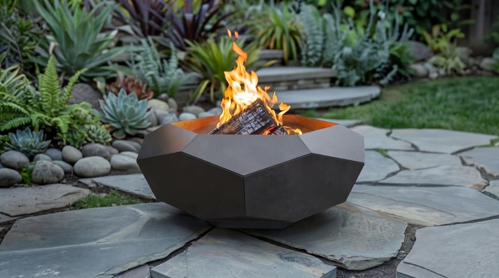 Volumetric Hexagon Fire Pit V3. DXF, SVG files for laser, plasma cutting