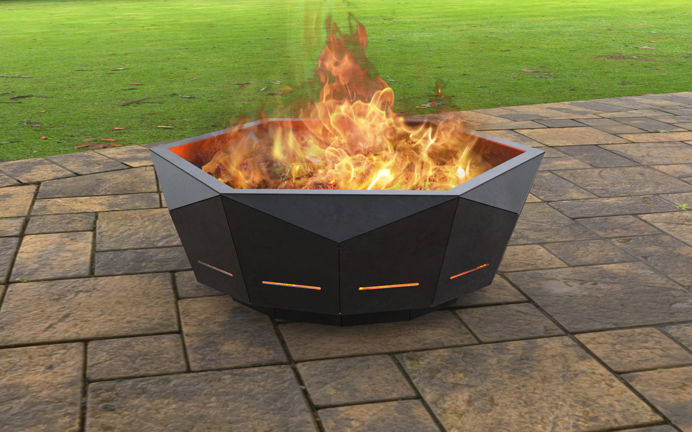 Modern New Fire Pit. DXF, SVG files for laser, plasma cutting. Фото 2