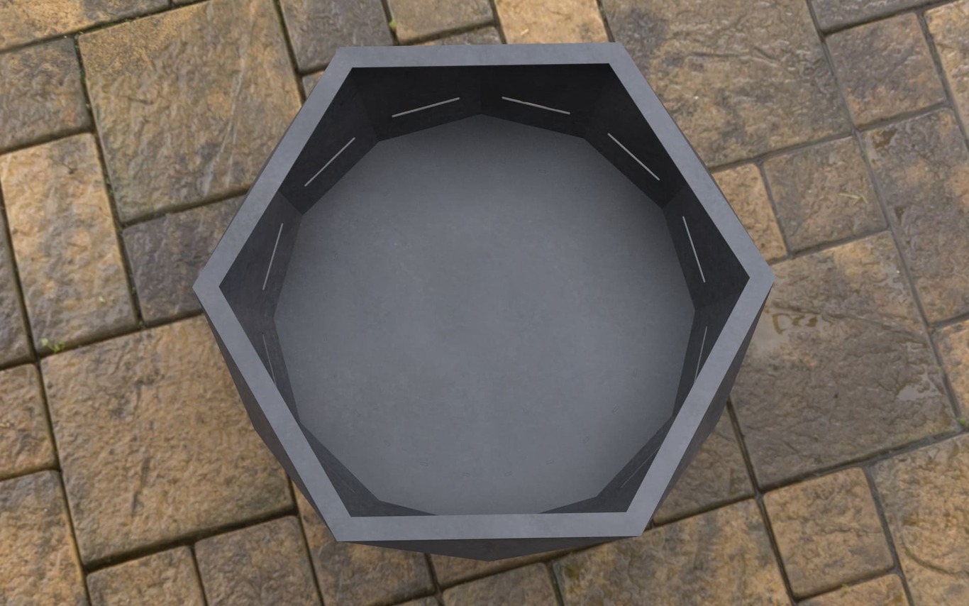 Modern New Fire Pit. DXF, SVG files for laser, plasma cutting. Фото 7