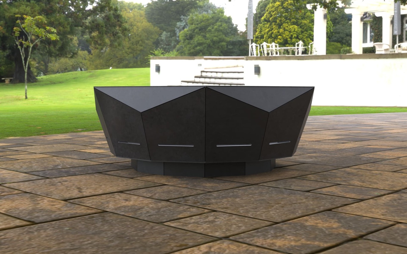 Modern New Fire Pit. DXF, SVG files for laser, plasma cutting. Фото 5