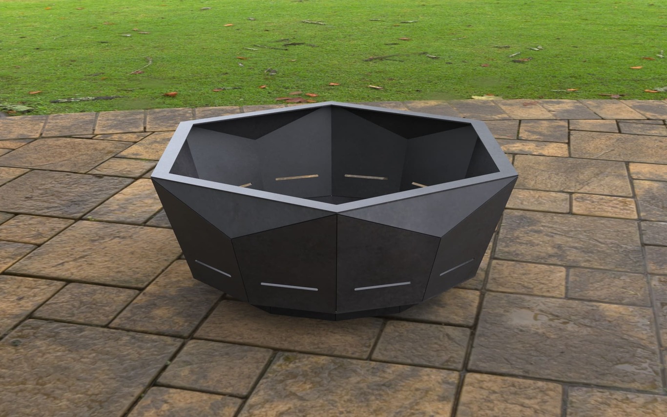 Modern New Fire Pit. DXF, SVG files for laser, plasma cutting. Фото 6