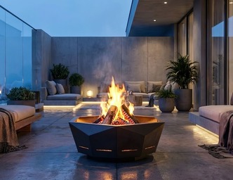 Modern New Fire Pit. DXF, SVG files for laser, plasma cutting