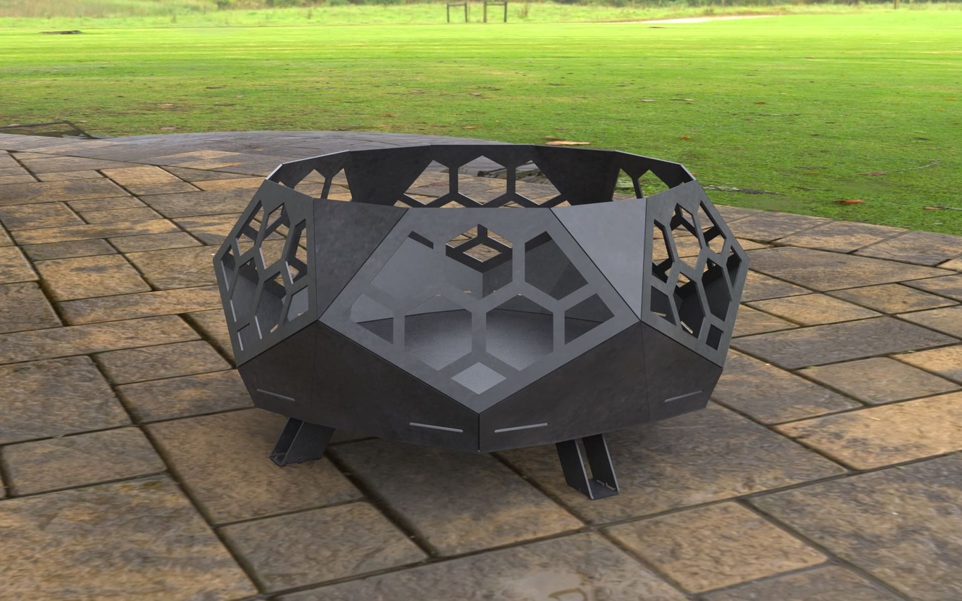 Braciere Nuovo Moderno V2. File DXF, SVG per taglio laser, plasma. Фото 4