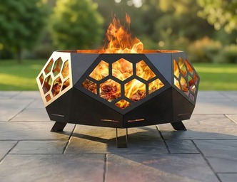Modern New Fire Pit V2. DXF, SVG files for laser, plasma cutting