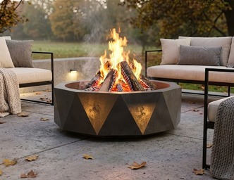 Fire Pit with Triangles. DXF, SVG files for laser, plasma cutting