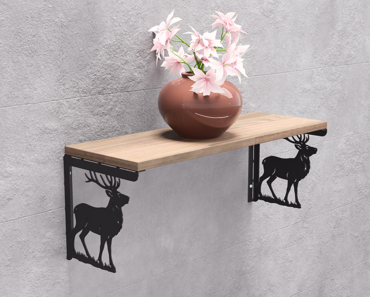 Deer Shelving Bracket. DXF, SVG files for plasma, laser cutting. Shelf Supports. Фото 3