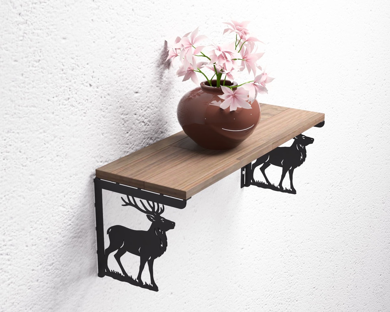 Deer Shelving Bracket. DXF, SVG files for plasma, laser cutting. Shelf Supports. Фото 5