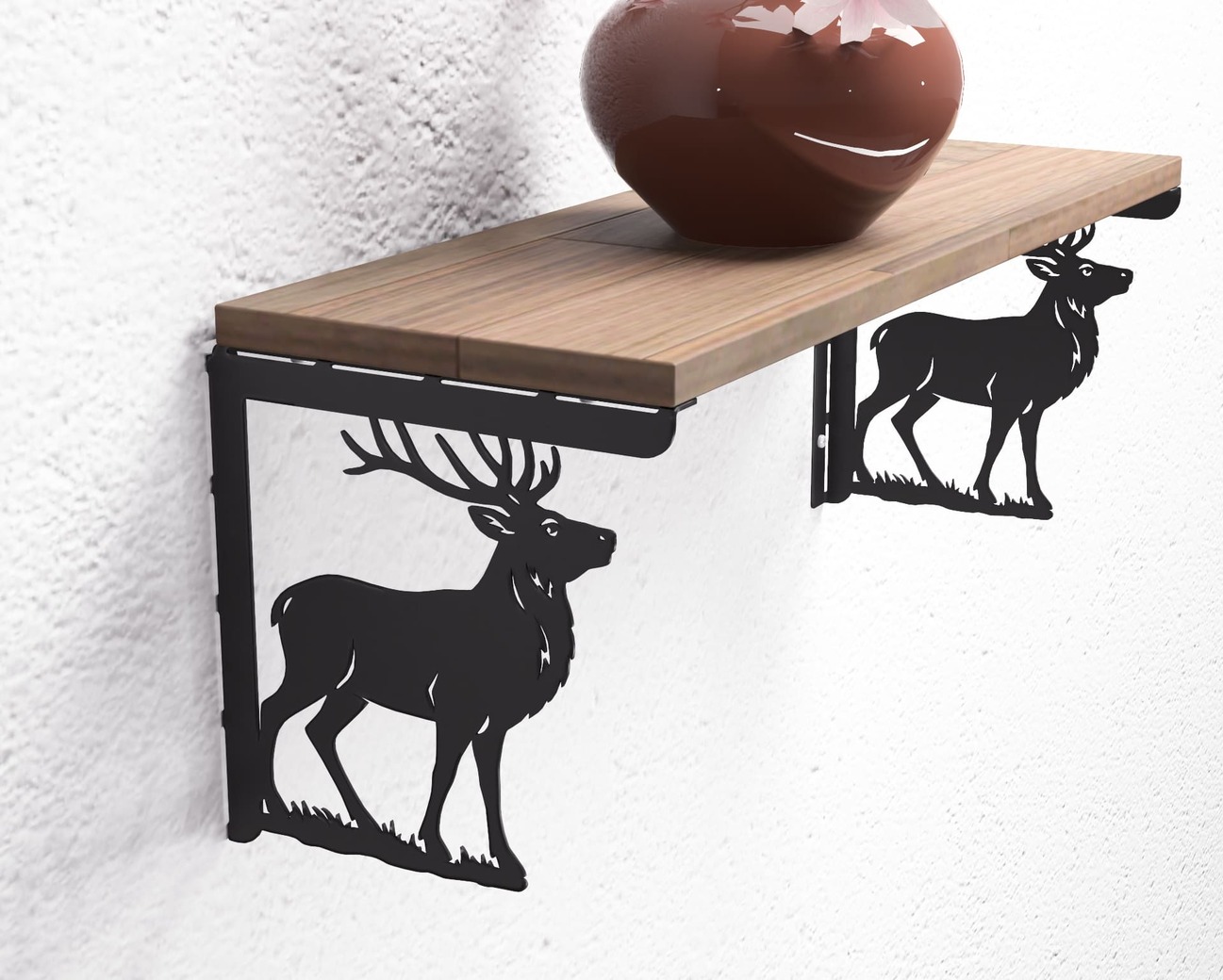 Deer Shelving Bracket. DXF, SVG files for plasma, laser cutting. Shelf Supports. Фото 6