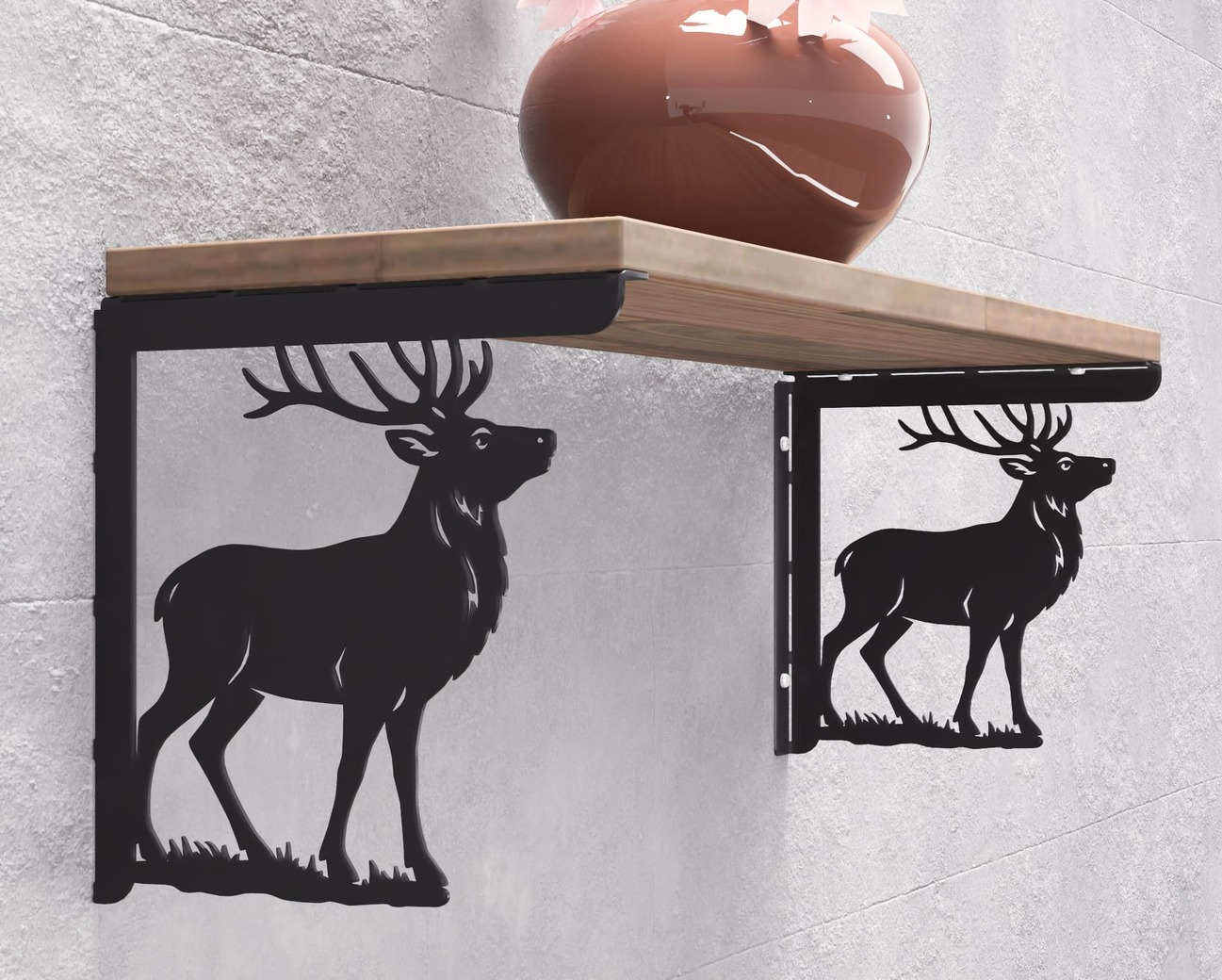 Deer Shelving Bracket. DXF, SVG files for plasma, laser cutting. Shelf Supports. Фото 8