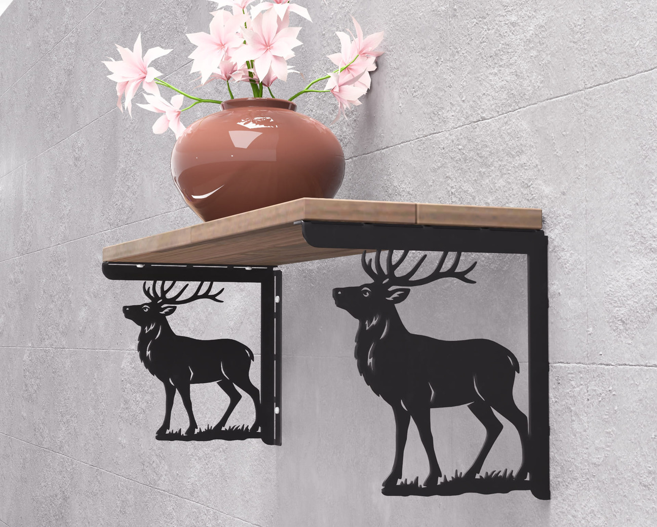 Deer Shelving Bracket. DXF, SVG files for plasma, laser cutting. Shelf Supports. Фото 10