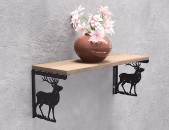 Deer Shelving Bracket. DXF, SVG files for plasma, laser cutting. Shelf Supports