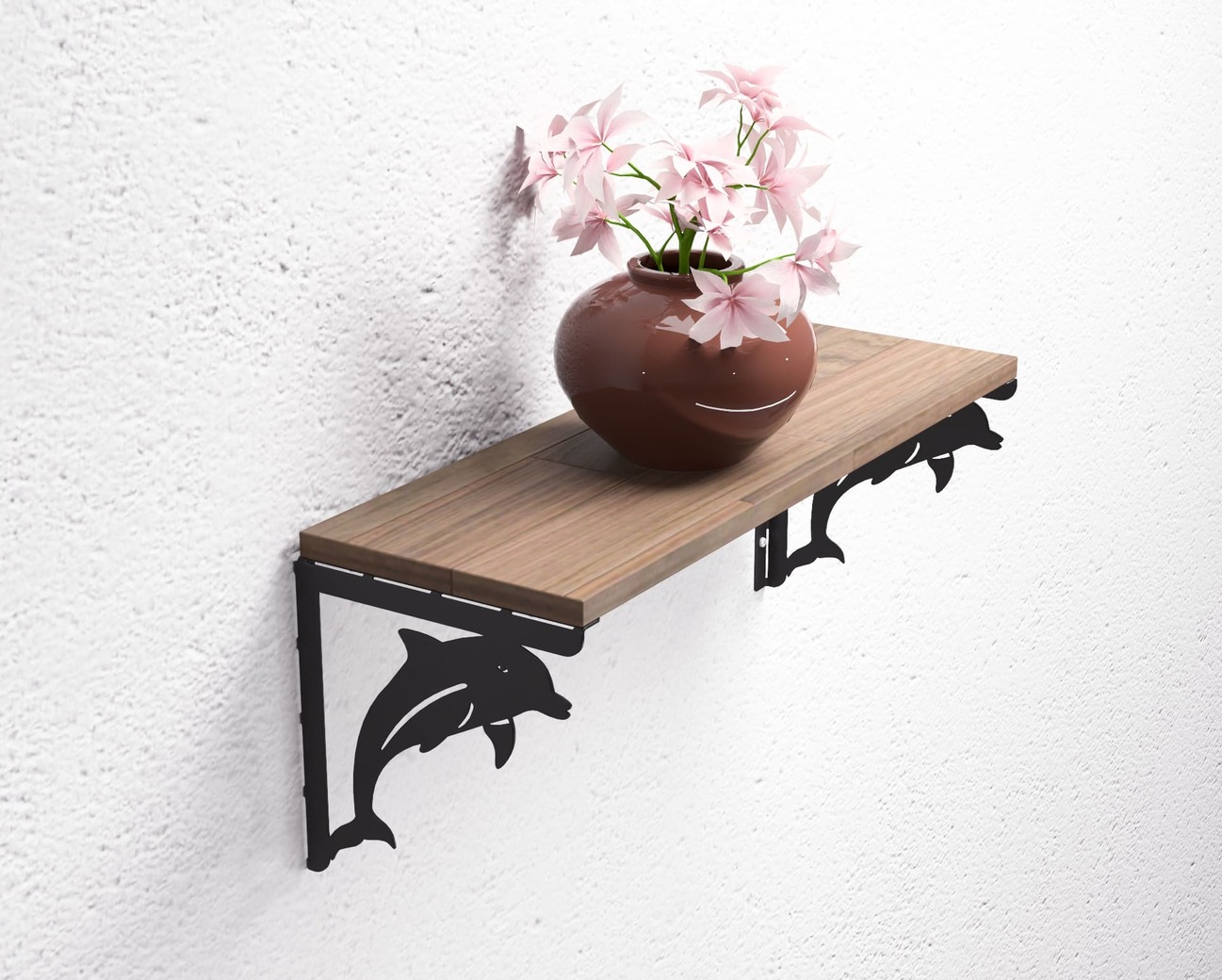 Dolphin Shelf Bracket. DXF, SVG files for plasma, laser cutting. Shelving Bracket. Фото 5
