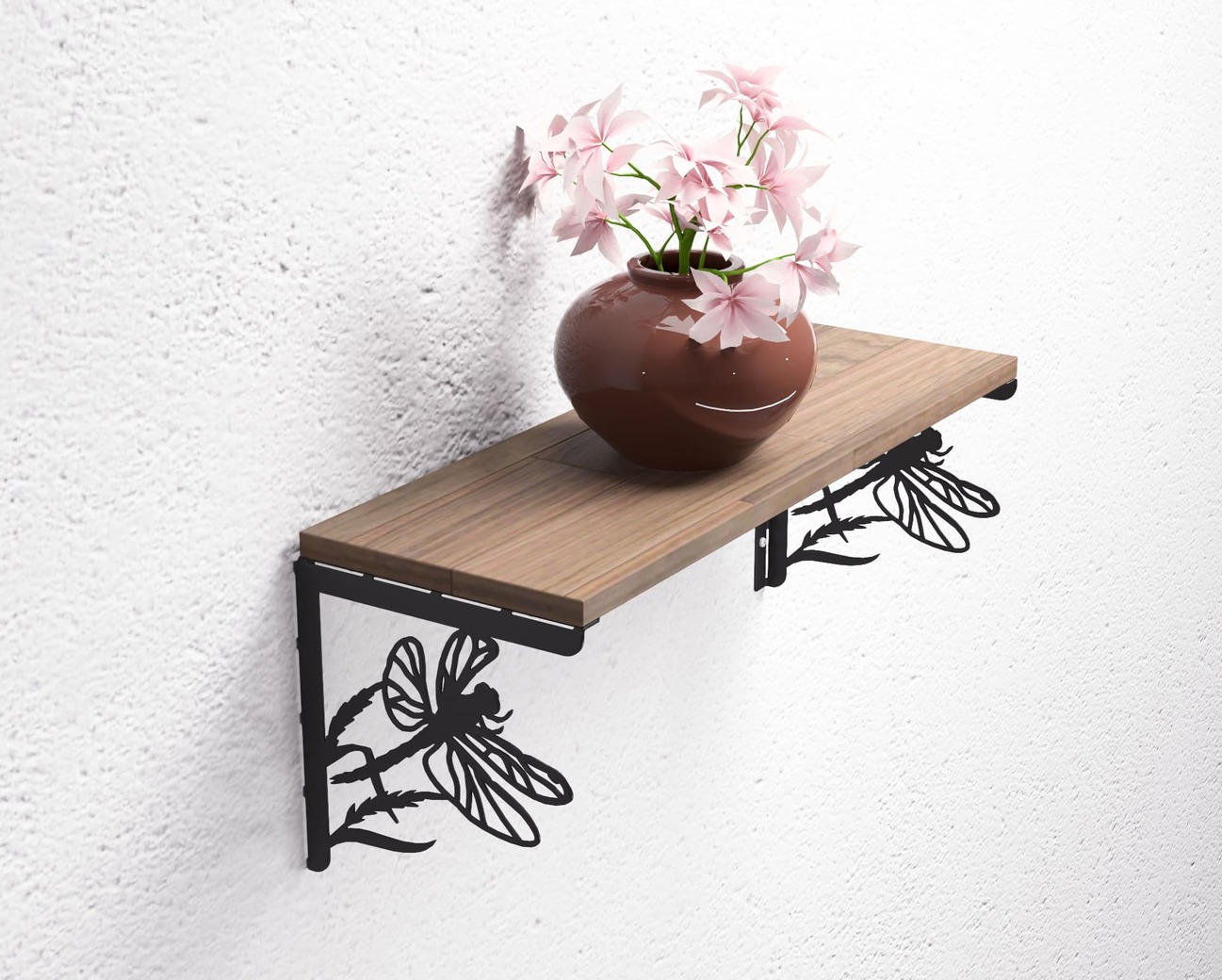 Dragonfly Shelf Bracket. DXF, SVG files for plasma, laser cutting. Shelving Bracket. Фото 5