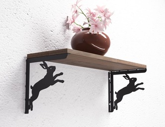 Hare Shelf Bracket. DXF, SVG files for plasma, laser cutting. Shelving Bracket
