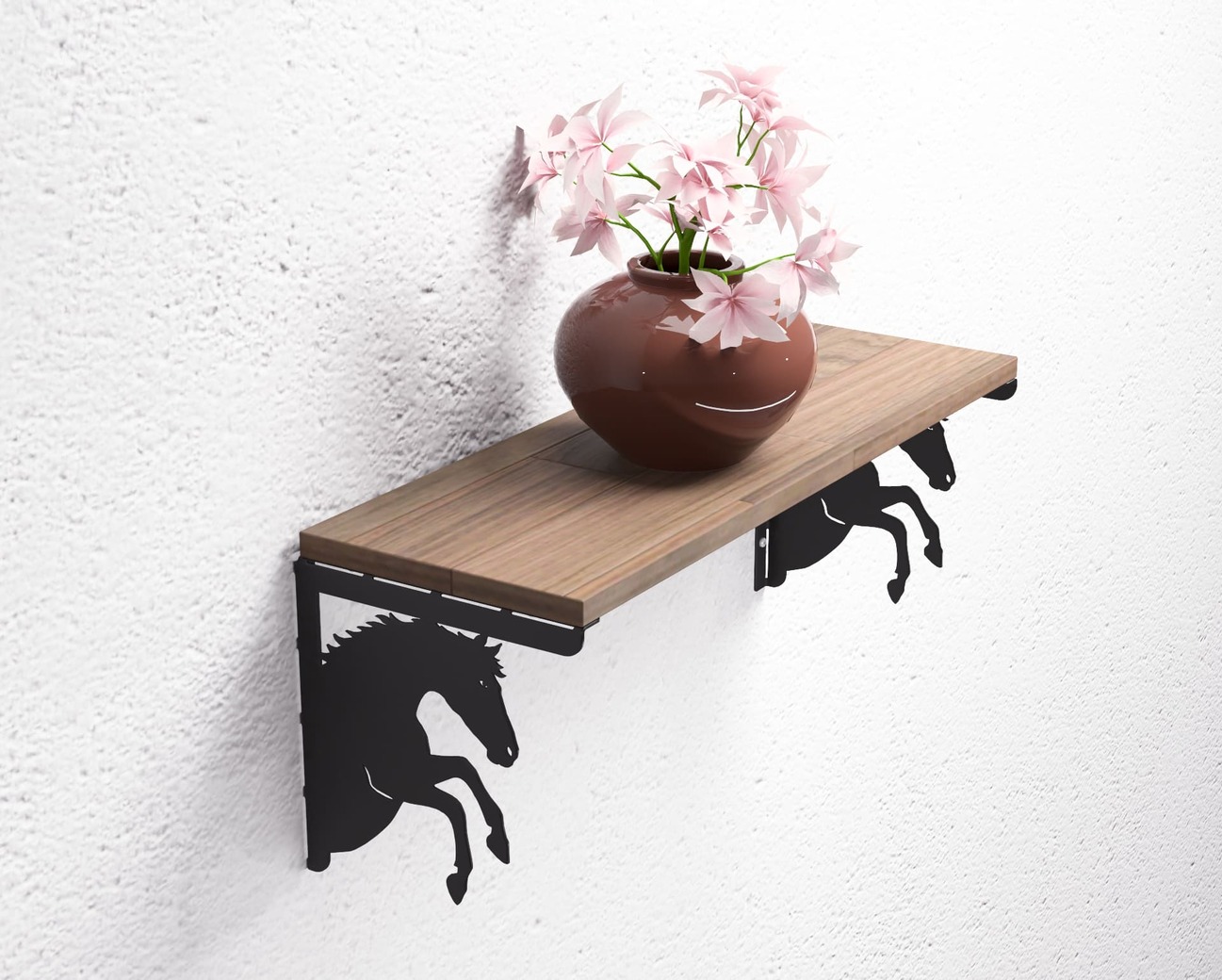 Horse Profile Shelf Bracket. DXF, SVG files for plasma, laser cutting. Shelving Bracket. Фото 5