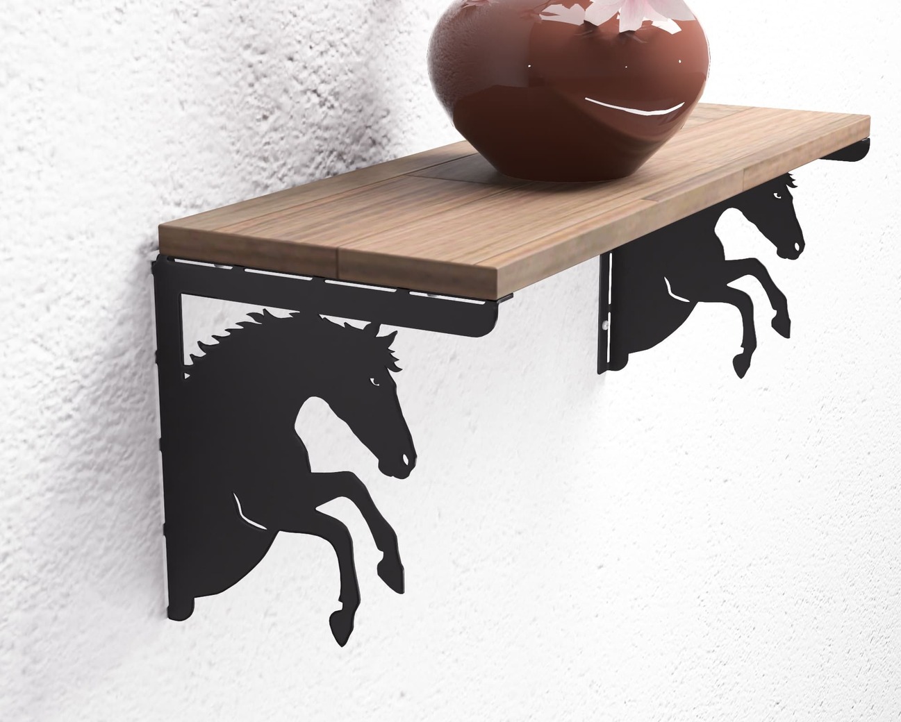 Horse Profile Shelf Bracket. DXF, SVG files for plasma, laser cutting. Shelving Bracket. Фото 7