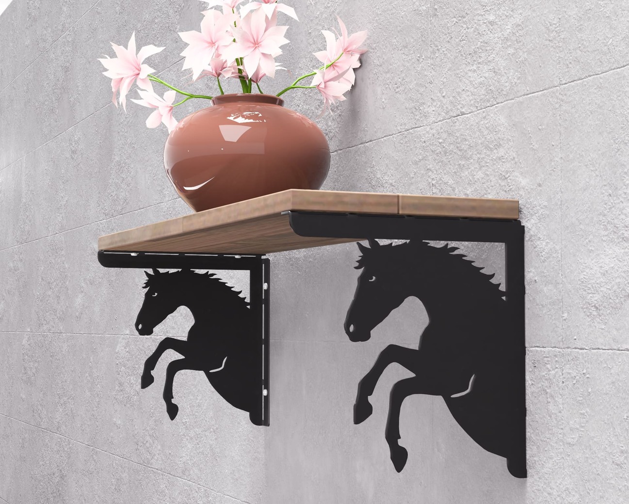 Horse Profile Shelf Bracket. DXF, SVG files for plasma, laser cutting. Shelving Bracket. Фото 10