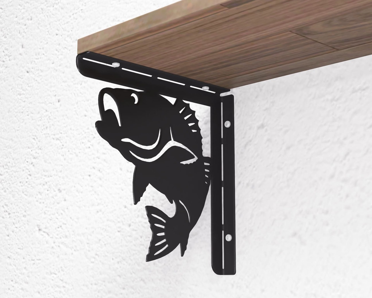 Fish Bass Shelf Bracket. DXF, SVG files for plasma, laser cutting. Shelf Support. Фото 9