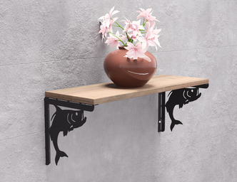 Tarpon Shelf Bracket. DXF, SVG files for plasma, laser cutting. Shelf Support