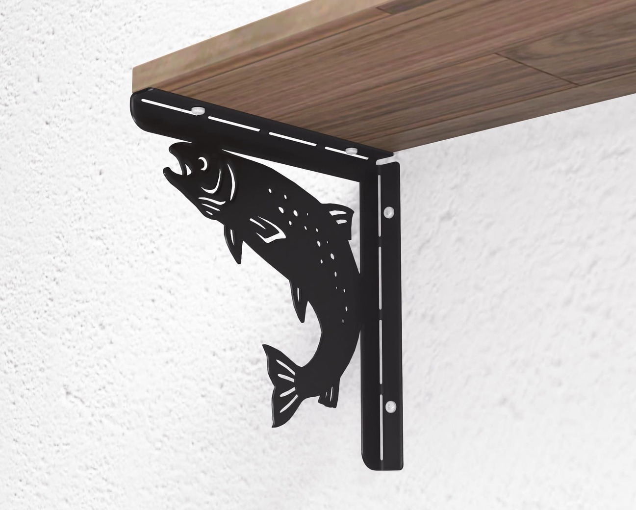 Rainbow Trout Shelf Bracket. DXF, SVG files for plasma, laser cutting. Shelf Support. Фото 10