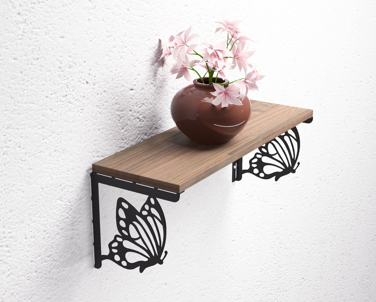 Monarch Butterfly Shelf Bracket. DXF, SVG files for plasma, laser cutting. Shelving Bracket. Фото 6