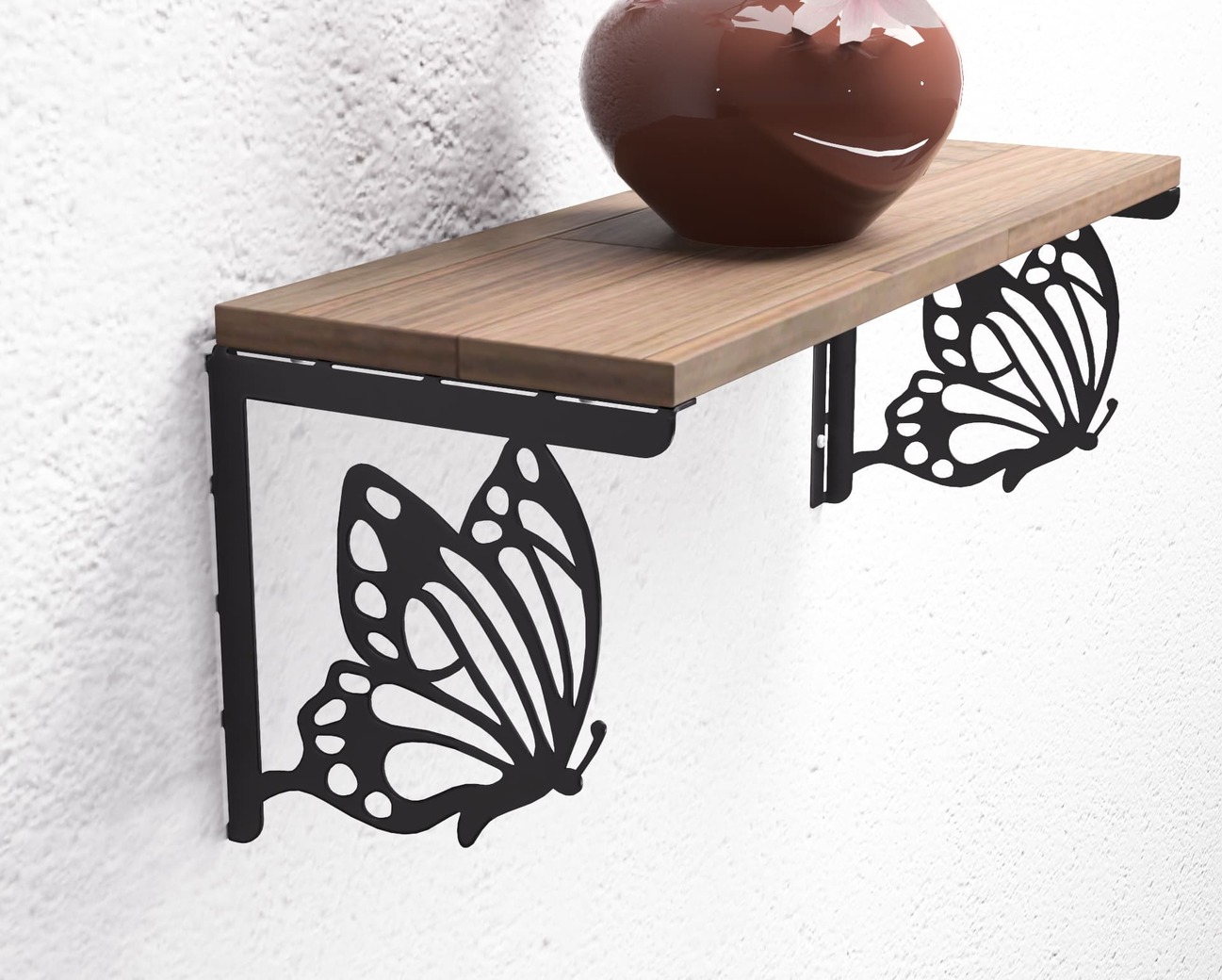 Monarch Butterfly Shelf Bracket. DXF, SVG files for plasma, laser cutting. Shelving Bracket. Фото 8