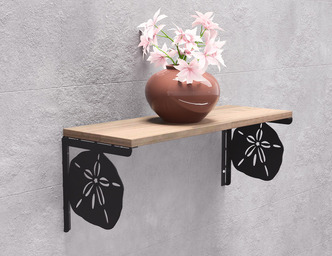 Sand Dollar Shelf Bracket. DXF, SVG files for plasma, laser cutting. Shelving Bracket
