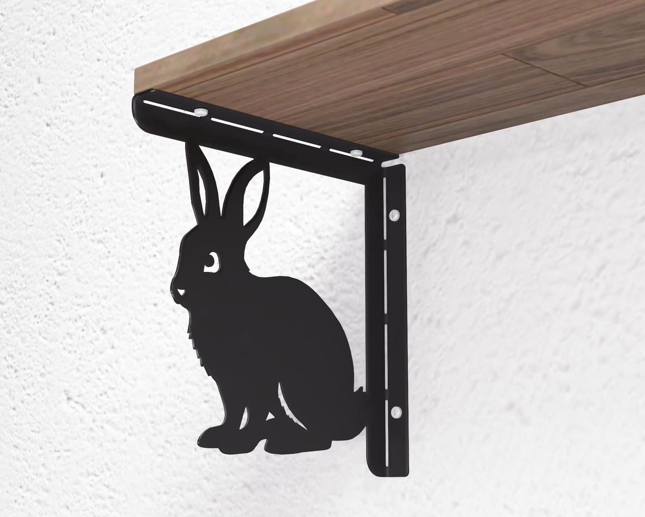 Suporte para prateleira Coelho. Arquivos DXF e SVG para corte e plasma a laser. Apoio para prateleira. Фото 8