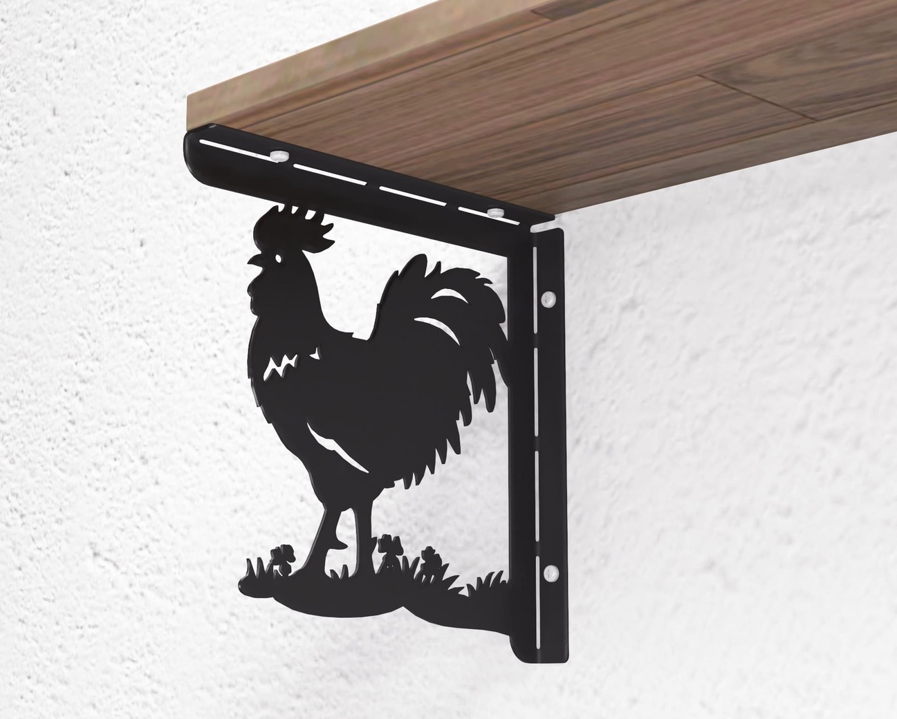Rooster Shelf Bracket. DXF, SVG files for plasma, laser cutting. Shelving Bracket. Фото 8