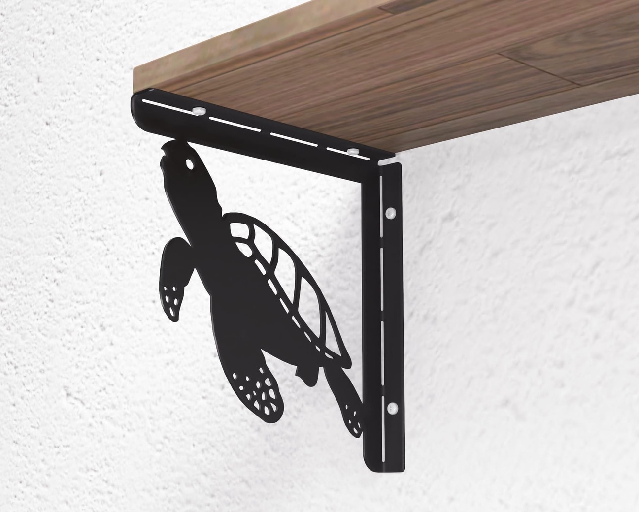 Équerre pour étagère Tortue de mer. Fichiers DXF, SVG pour découpe plasma et laser. Support d'étagère. Фото 9