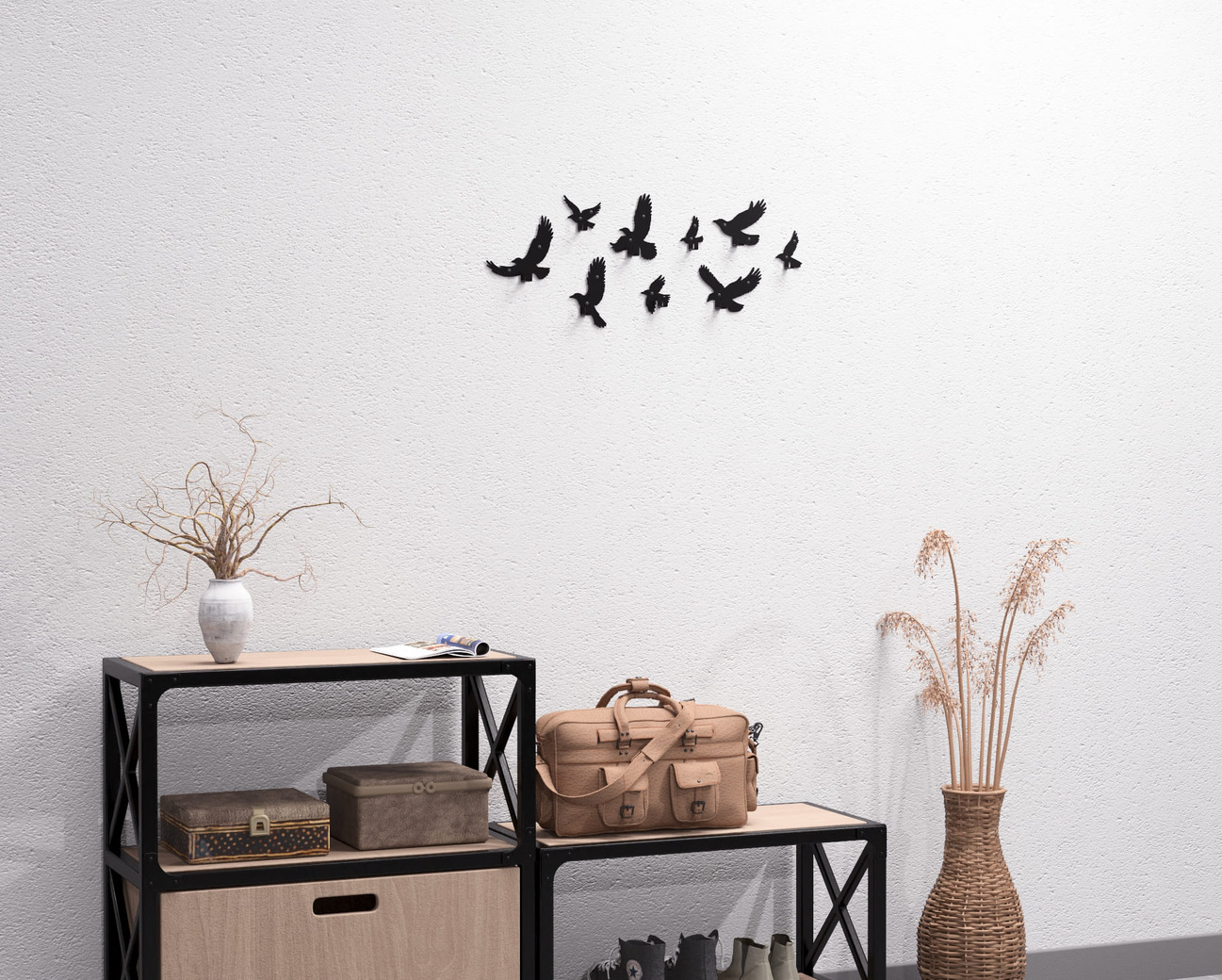 Birds Coat Hooks. DXF, SVG files for plasma, laser cutting. Wall hooks for coats. Фото 7