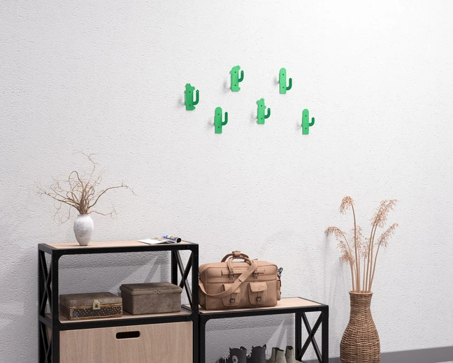 Cactus Coat Hooks. Wall hooks for coats DXF and SVG Art and Design Files  for CNC/Laser/Plasma Cutting  DXF4YOU