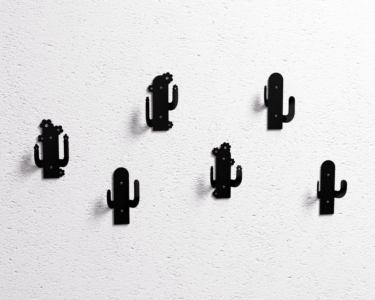 Cactus Coat Hooks. DXF, SVG files for plasma, laser cutting. Wall hooks for coats. Фото 11
