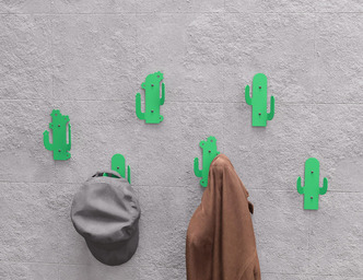 Cactus Coat Hooks. DXF, SVG files for plasma, laser cutting. Wall hooks for coats