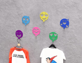 Emojis Coat Hooks. DXF, SVG files for plasma, laser cutting. Wall-mounted coat hooks