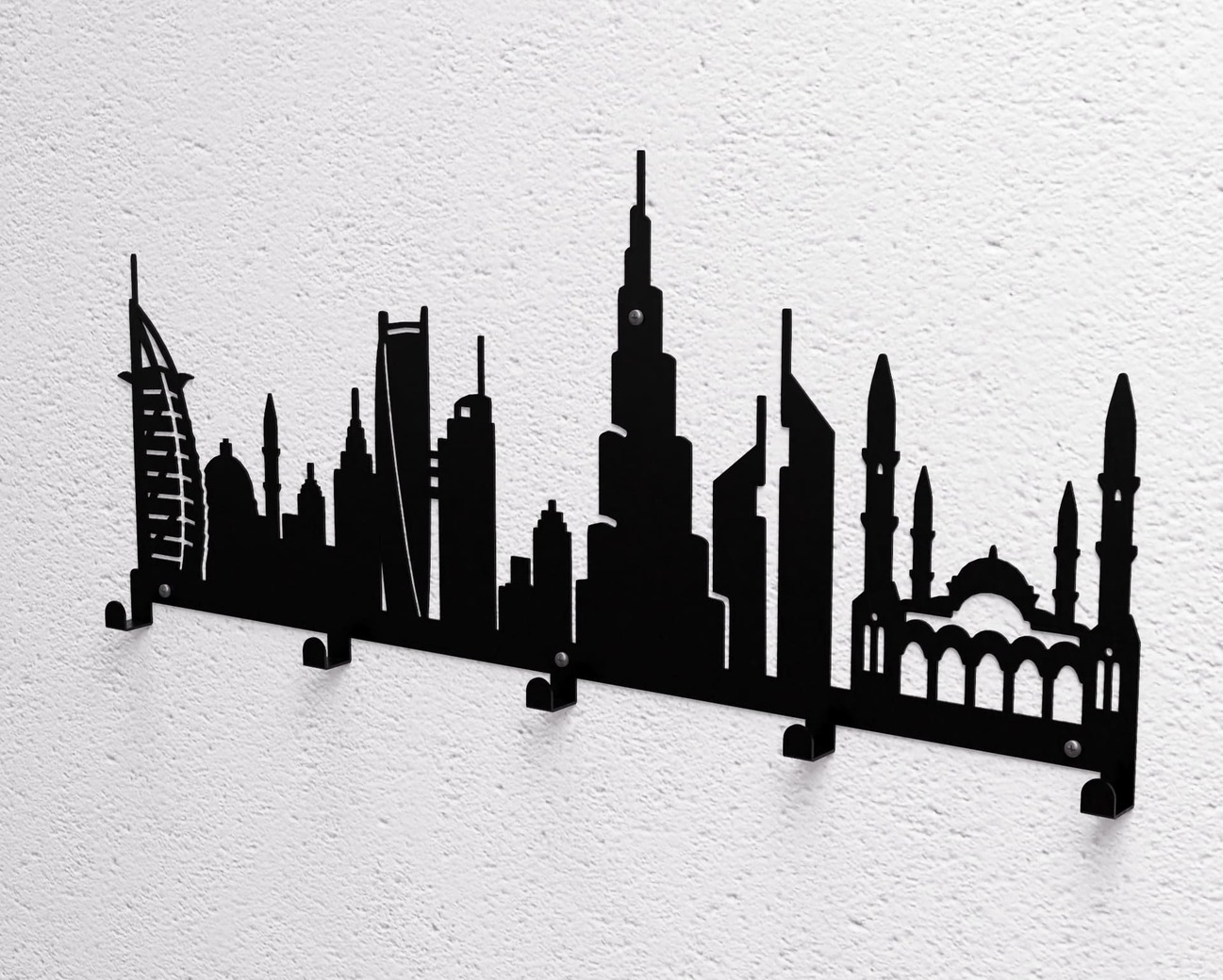 Dubai Wall-Mounted Coat Rack. DXF, SVG files for plasma, laser cutting. Wall Coatrack. Фото 10
