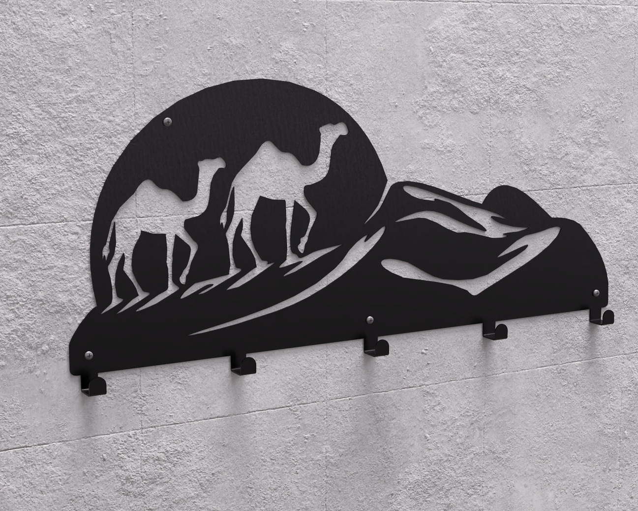 Cabideiro de parede Deserto. Arquivos DXF e SVG para corte e plasma a laser. Фото 10